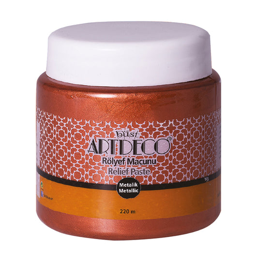 Artdeco Metalik Rölyef Macunu 220ml Bakır 2228