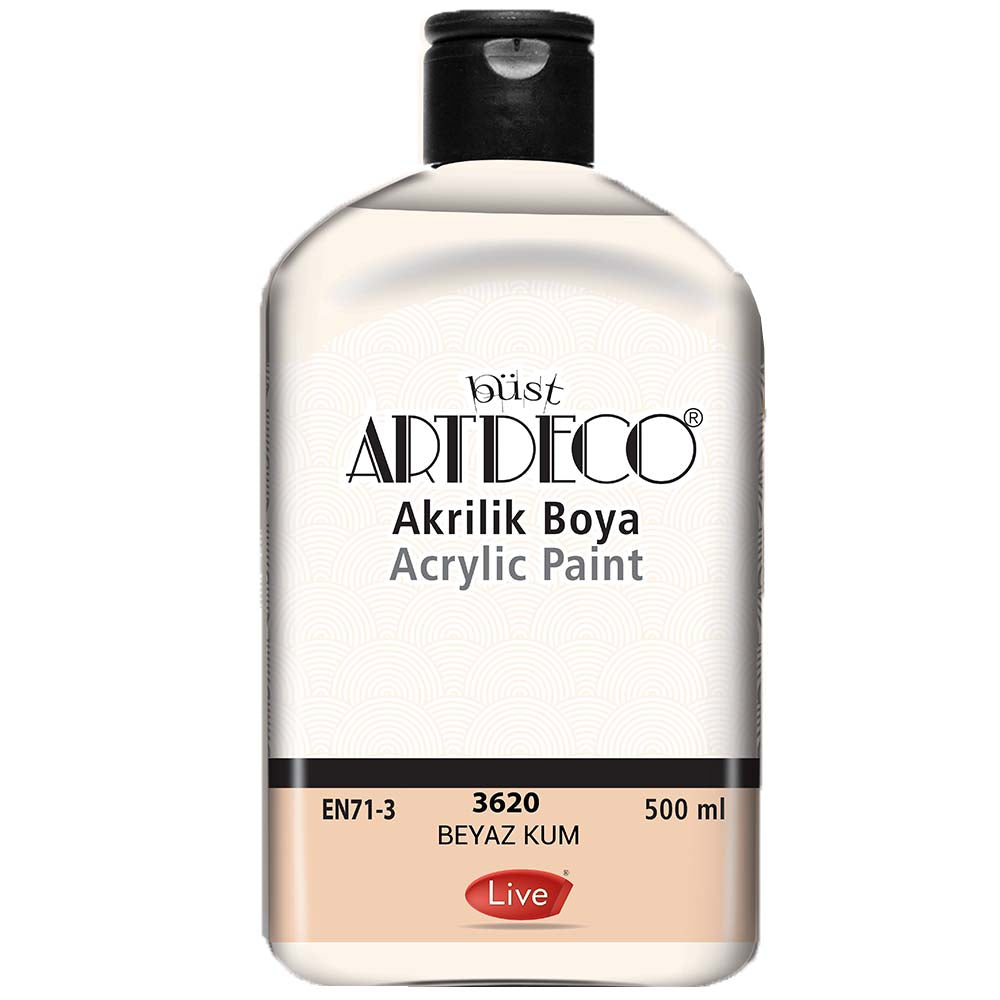 Artdeco Akrilik Boya 500ml Beyaz Kum 3620