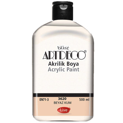 Artdeco Akrilik Boya 500ml Beyaz Kum 3620