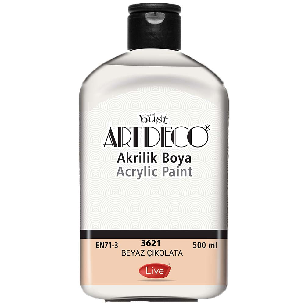 Artdeco Akrilik Boya 500ml Beyaz Çikolata 3621