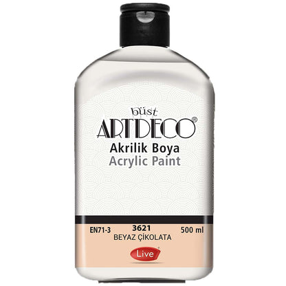 Artdeco Akrilik Boya 500ml Beyaz Çikolata 3621
