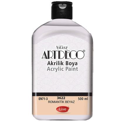 Artdeco Akrilik Boya 500ml Romantik Beyaz 3622