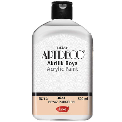 Artdeco Akrilik Boya 500ml Beyaz Porselen 3623