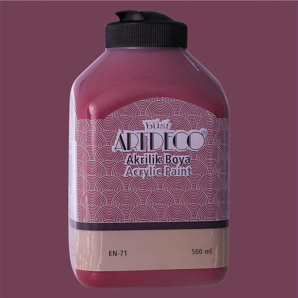 Artdeco Akrilik Boya 500ml Bordo 3643