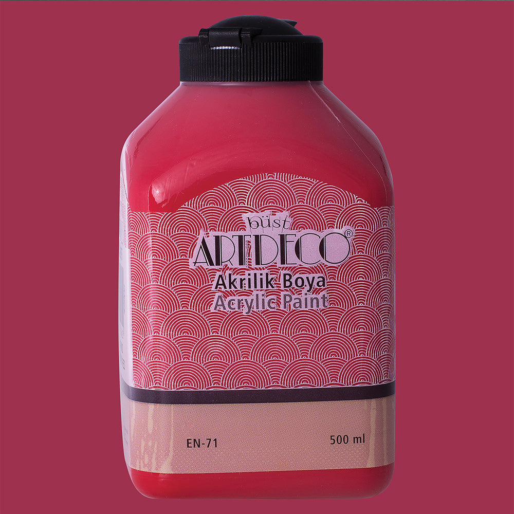 Artdeco Akrilik Boya 500ml Çilek Kırmızı 3675