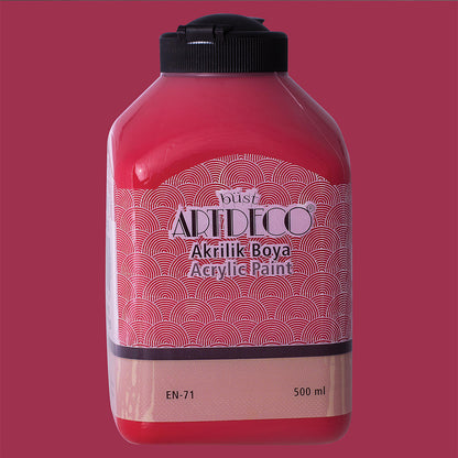 Artdeco Akrilik Boya 500ml Çilek Kırmızı 3675