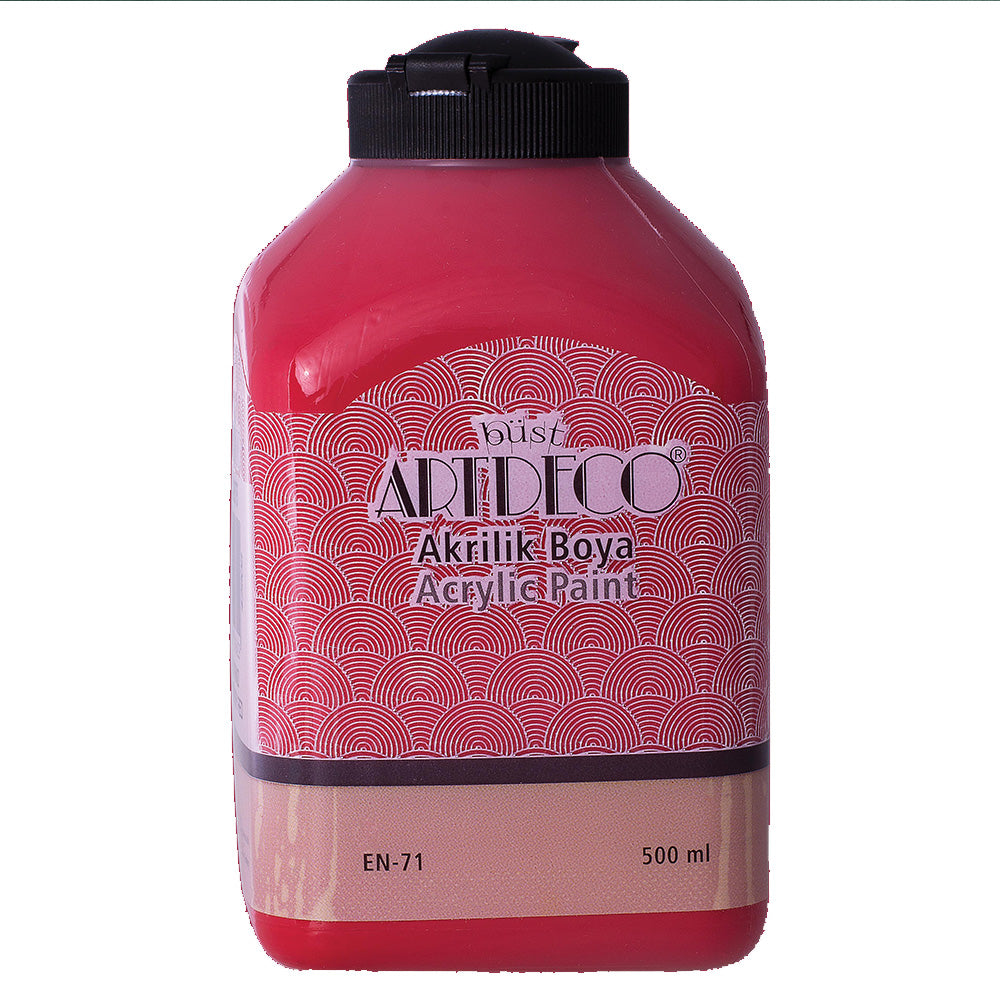 Artdeco Akrilik Boya 500ml Çilek Kırmızı 3675