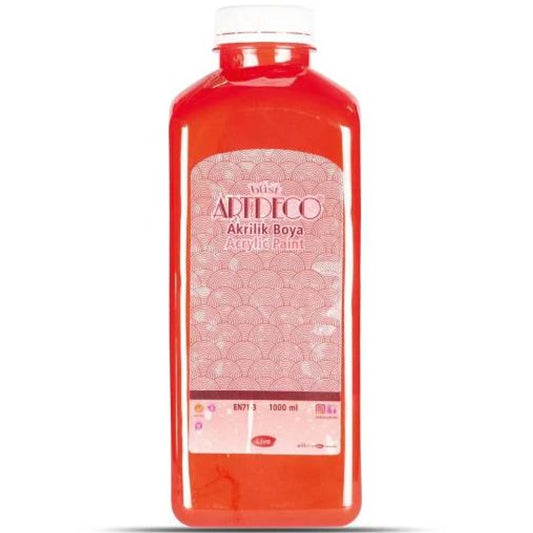 Artdeco Akrilik Boya 1000ml Kırmızı 3016