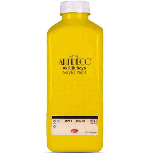 Artdeco Akrilik Boya 1000ml Sarı 3601