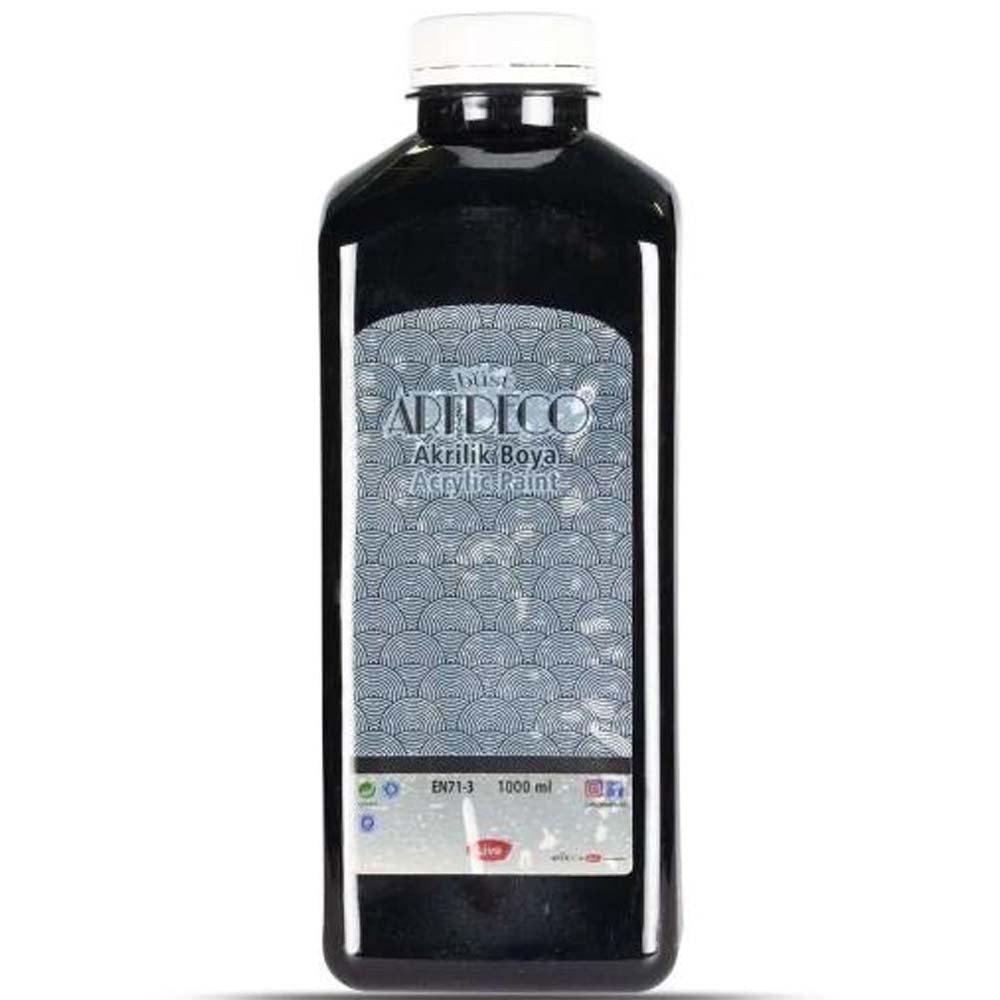 Artdeco Akrilik Boya 1000ml Siyah 3618