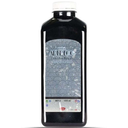 Artdeco Akrilik Boya 1000ml Siyah 3618