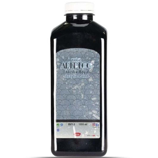 Artdeco Akrilik Boya 1000ml Siyah 3618