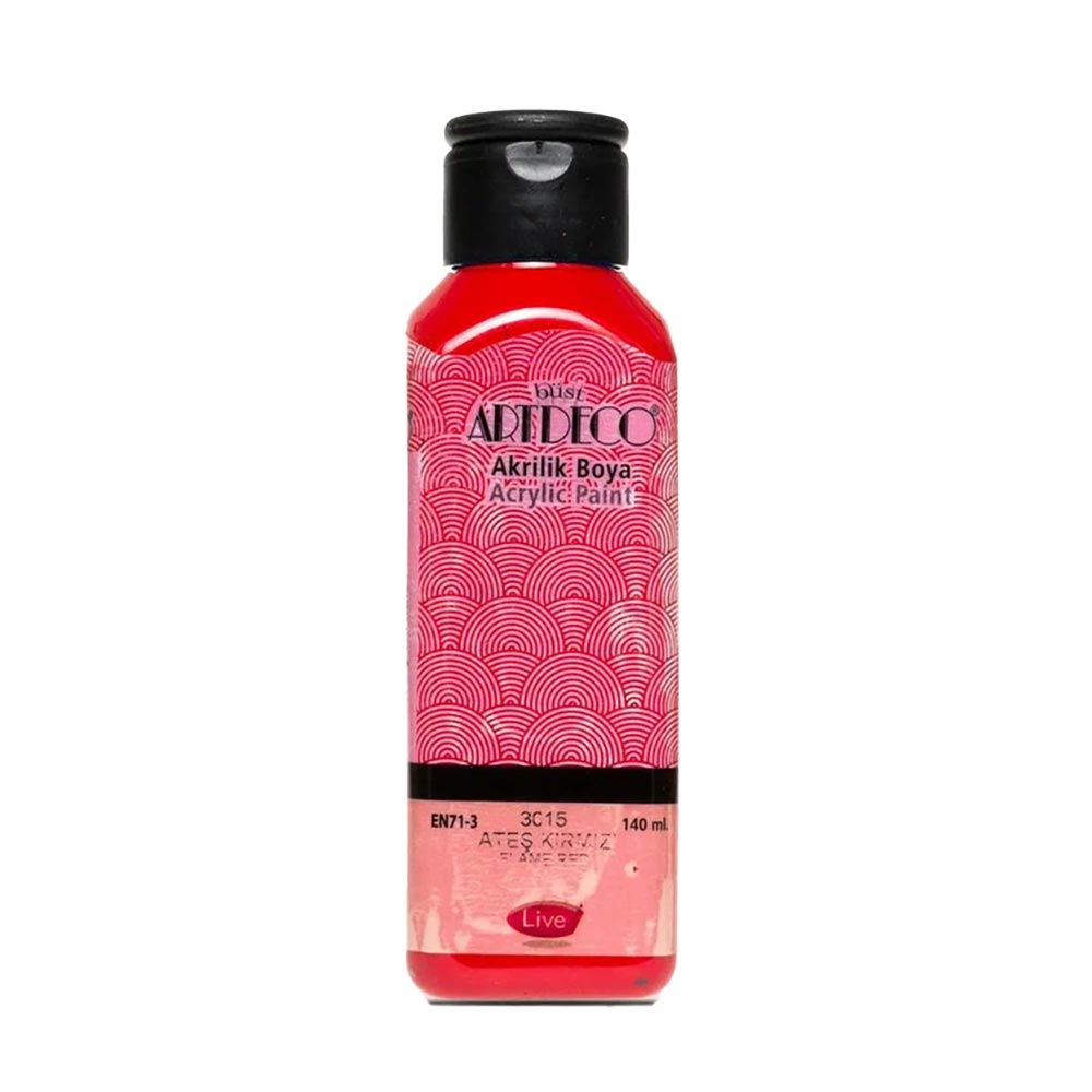 Artdeco Akrilik Boya 140ml Ateş Kırmızı 3015