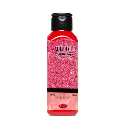 Artdeco Akrilik Boya 140ml Ateş Kırmızı 3015