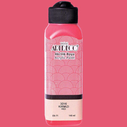 Artdeco Akrilik Boya 140ml Kırmızı 3016