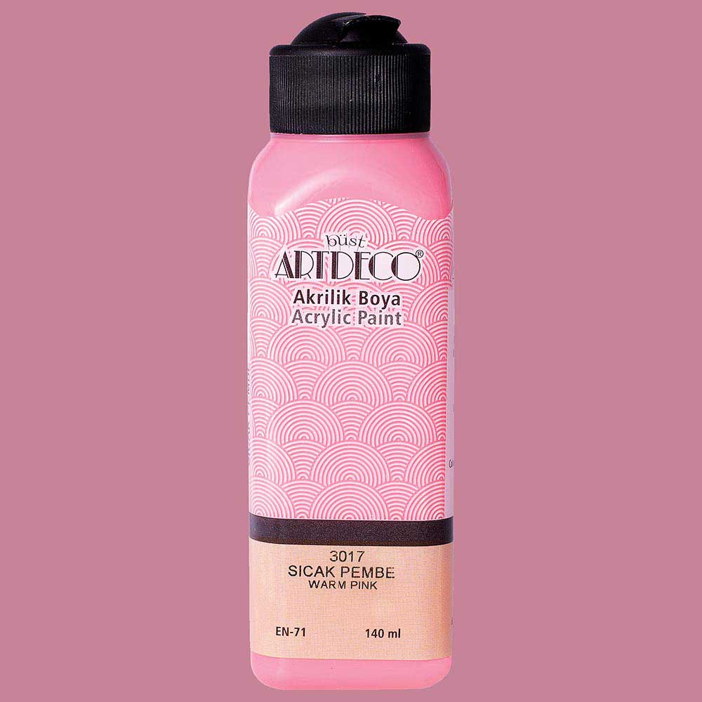 Artdeco Akrilik Boya 140ml Sıcak Pembe 3017