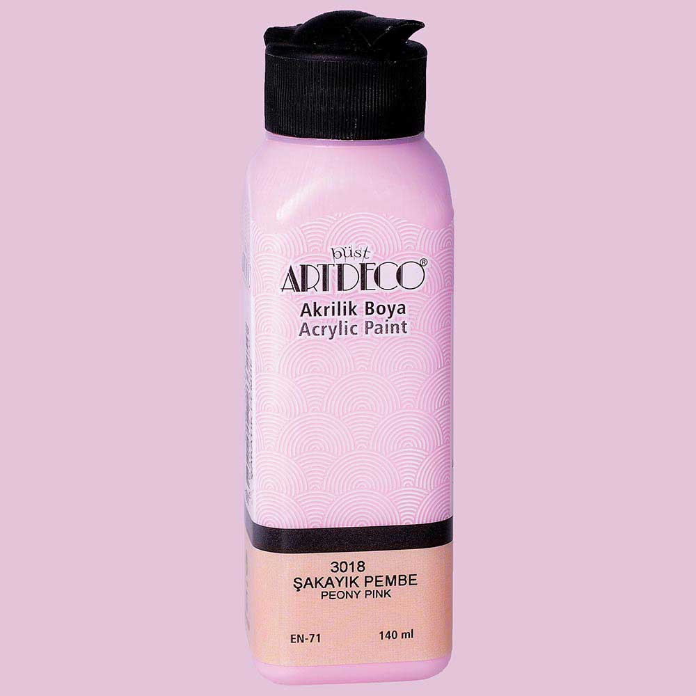Artdeco Akrilik Boya 140ml Şakayık Pembe 3018