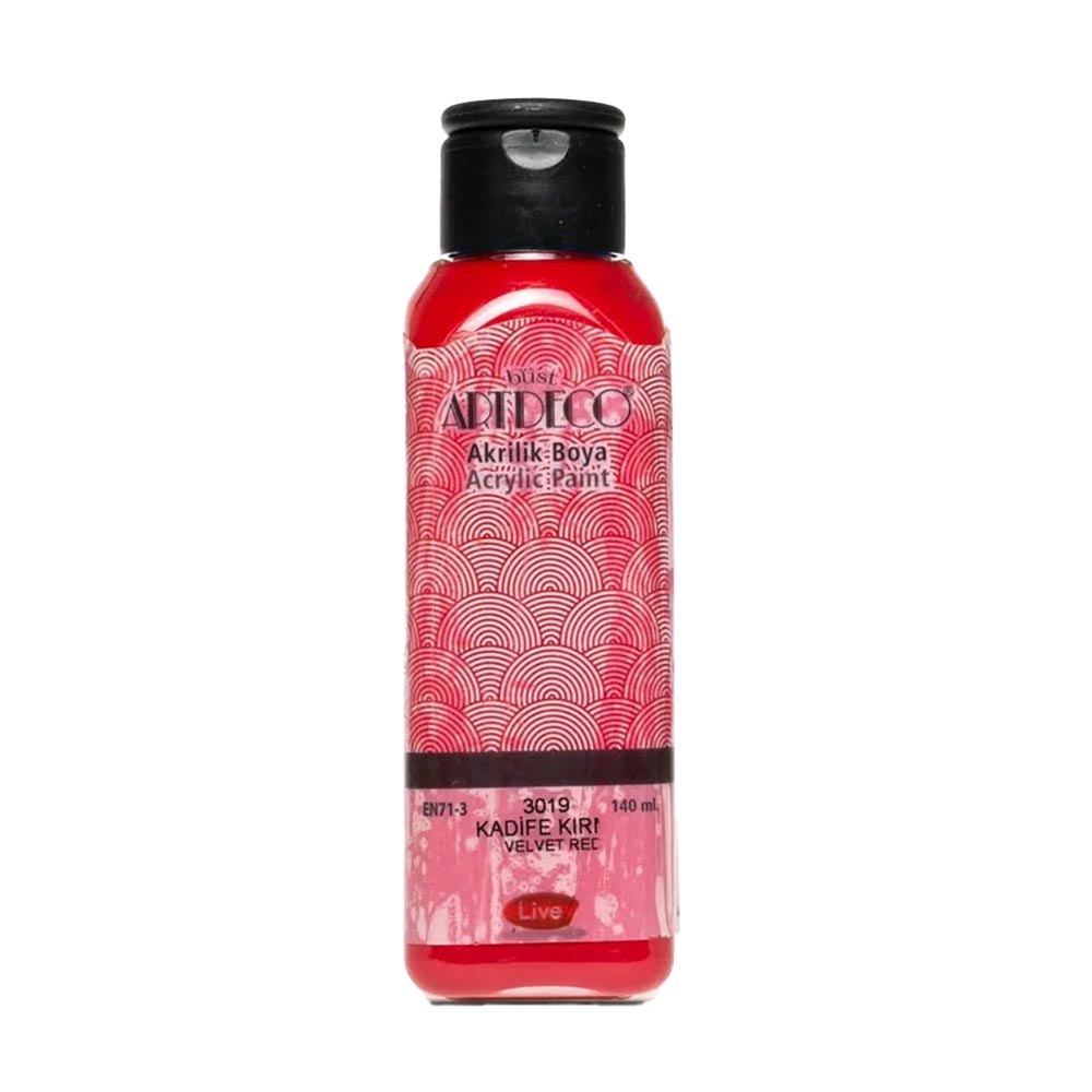 Artdeco Akrilik Boya 140ml Kadife Kırmızı 3019