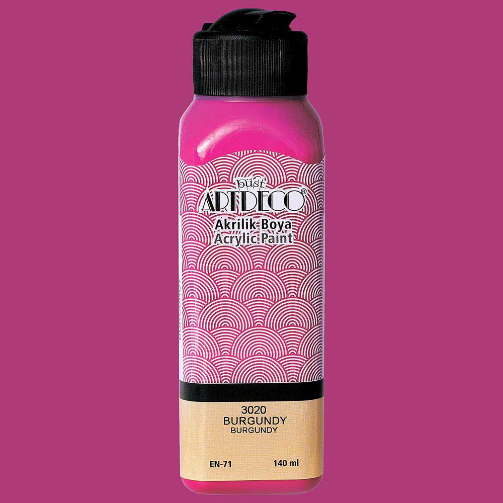Artdeco Akrilik Boya 140ml Burgundy 3020