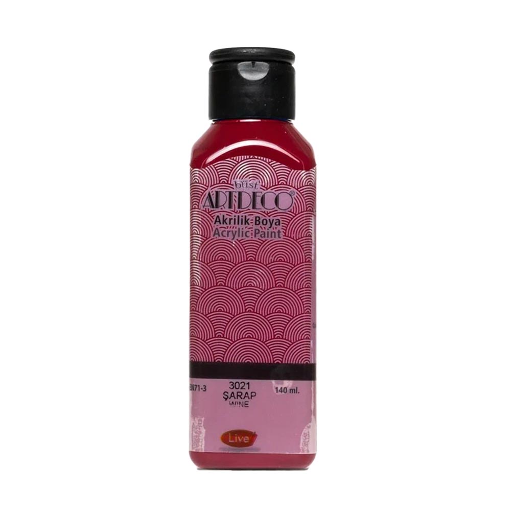 Artdeco Akrilik Boya 140ml Şarap 3021
