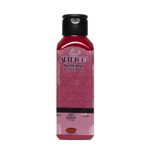Artdeco Akrilik Boya 140ml Şarap 3021