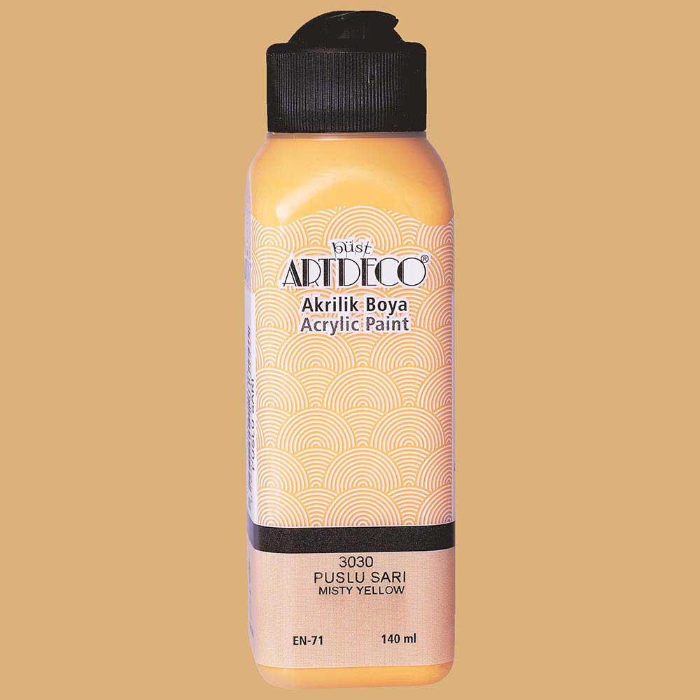 Artdeco Akrilik Boya 140ml Puslu Sarı 3030