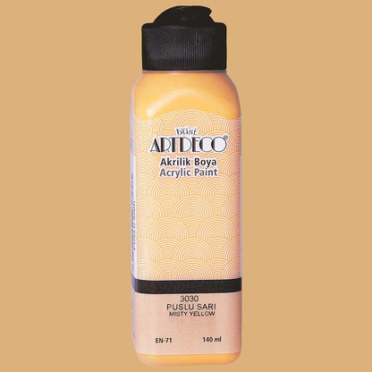 Artdeco Akrilik Boya 140ml Puslu Sarı 3030