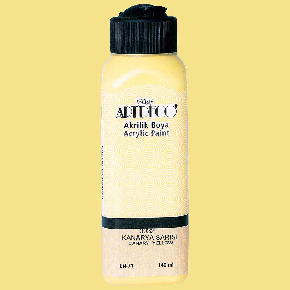 Artdeco Akrilik Boya 140ml Kanarya Sarısı 3032