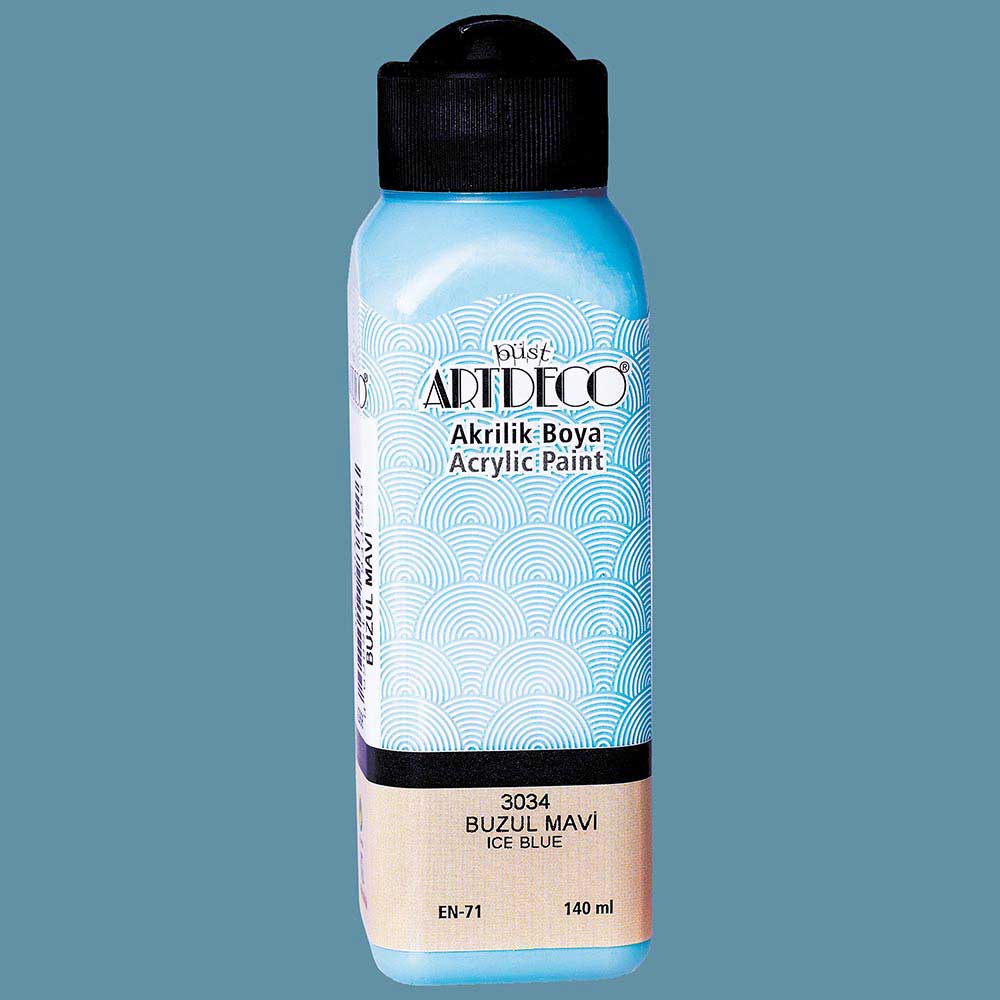 Artdeco Akrilik Boya 140ml Buzul Mavi 3034
