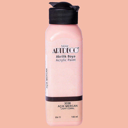 Artdeco Akrilik Boya 140ml Açık Mercan 3038