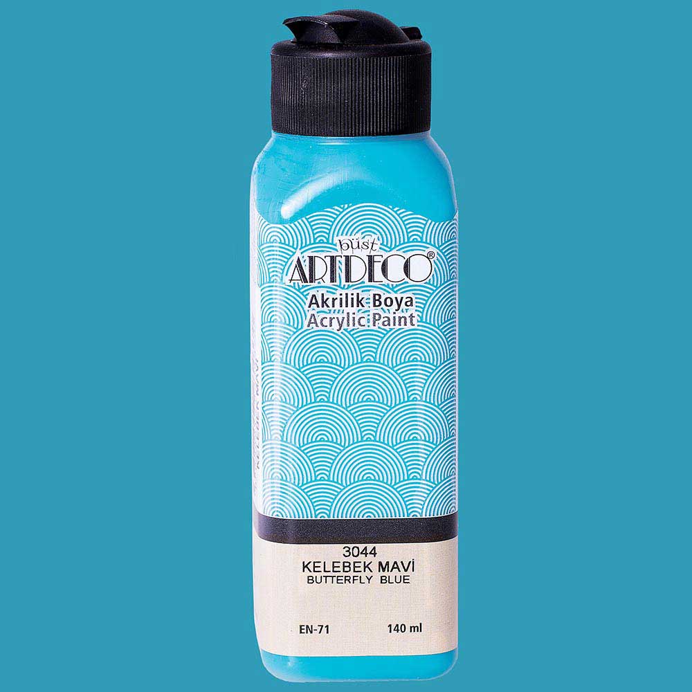 Artdeco Akrilik Boya 140ml Kelebek Mavi 3044