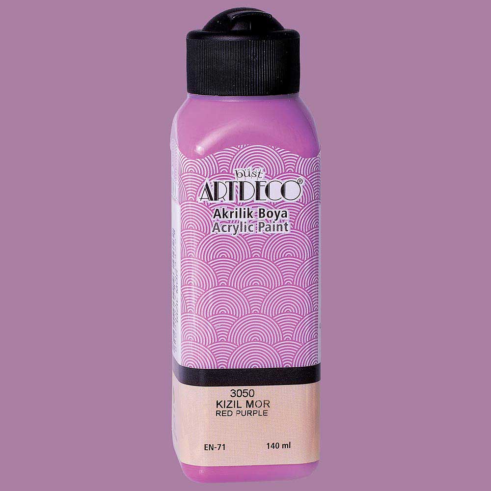 Artdeco Akrilik Boya 140ml Kızıl Mor 3050