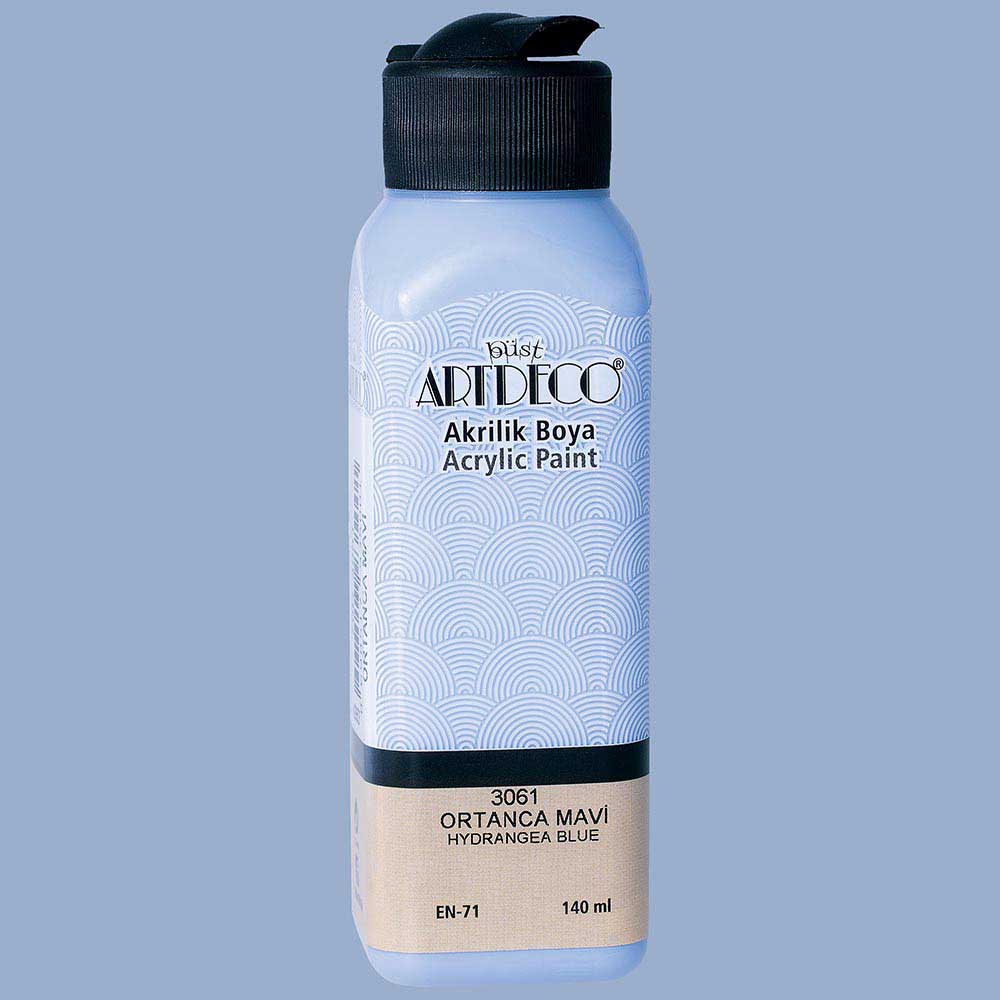 Artdeco Akrilik Boya 140ml Ortanca Mavi 3061