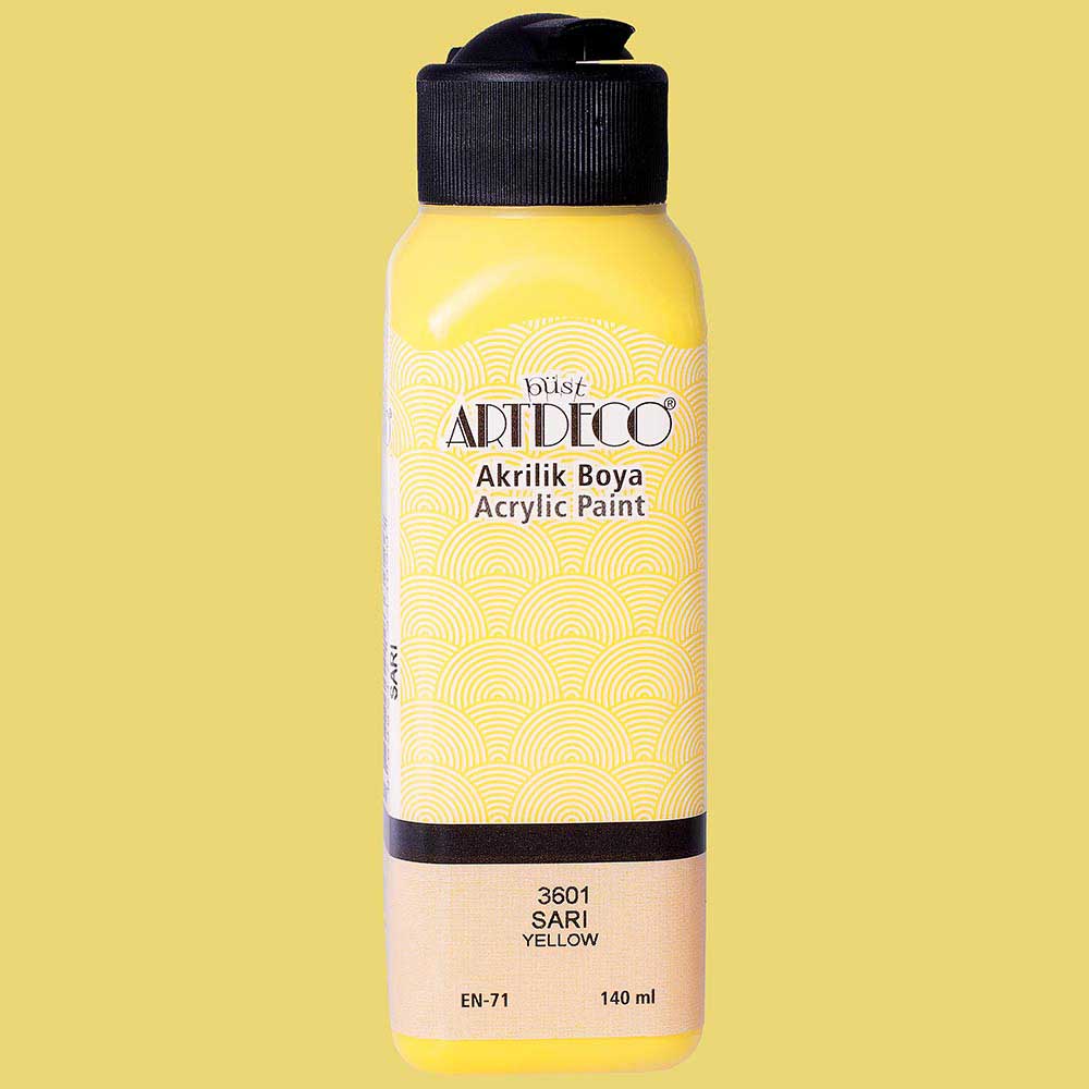 Artdeco Akrilik Boya 140ml Sarı 3601