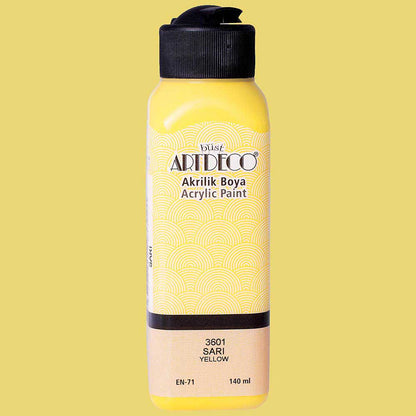 Artdeco Akrilik Boya 140ml Sarı 3601