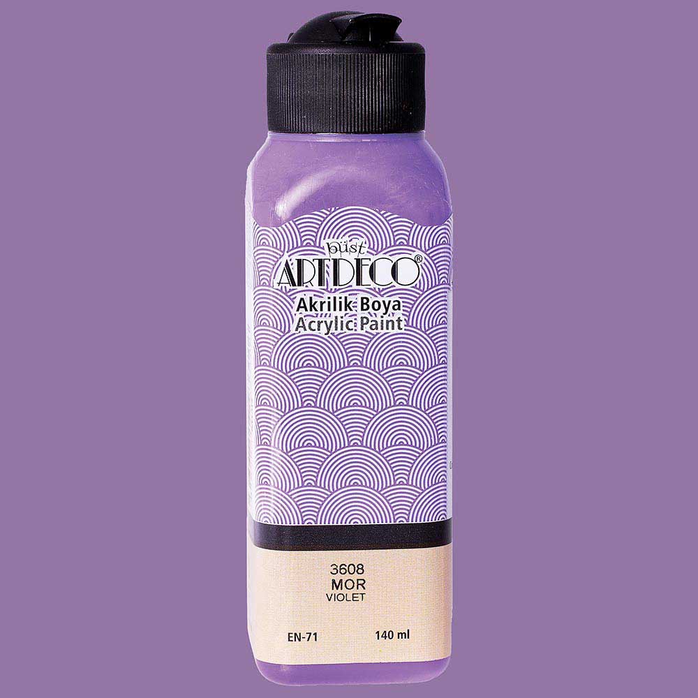 Artdeco Akrilik Boya 140ml Mor 3608