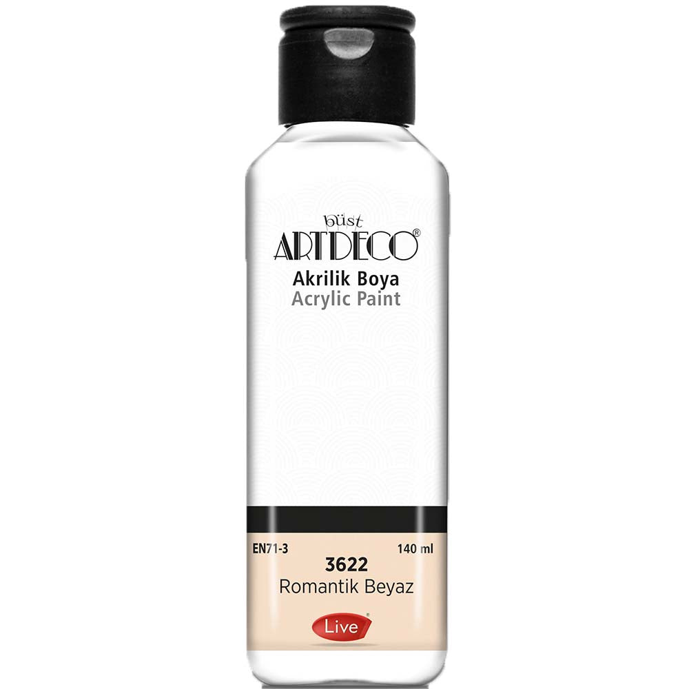 Artdeco Akrilik Boya 140ml Romantik Beyaz 3622