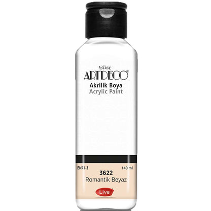 Artdeco Akrilik Boya 140ml Romantik Beyaz 3622
