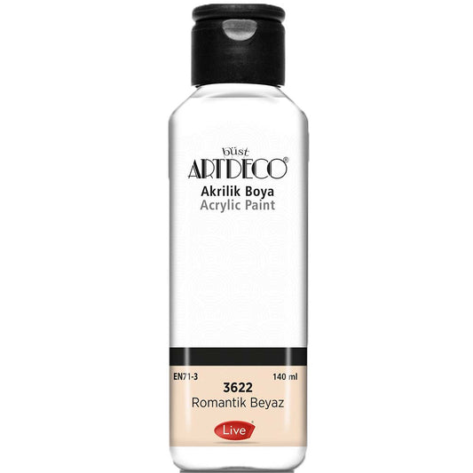 Artdeco Akrilik Boya 140ml Romantik Beyaz 3622