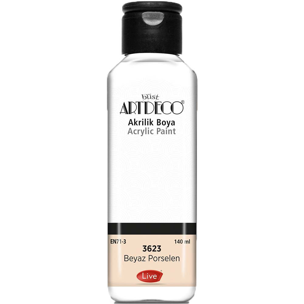 Artdeco Akrilik Boya 140ml Beyaz Porselen 3623