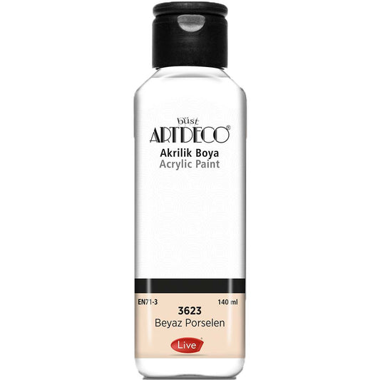 Artdeco Akrilik Boya 140ml Beyaz Porselen 3623