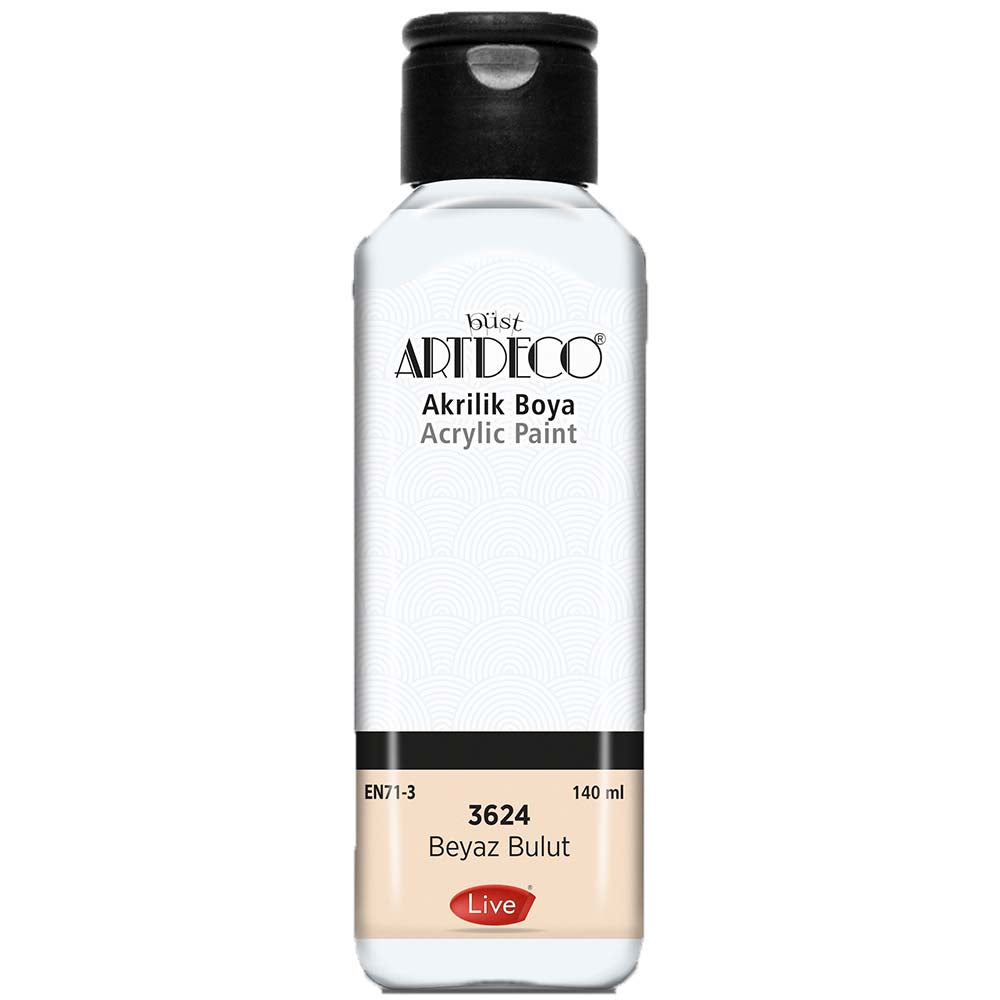 Artdeco Akrilik Boya 140ml Beyaz Bulut 3624