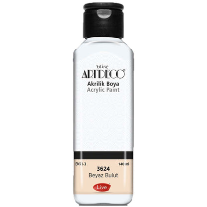 Artdeco Akrilik Boya 140ml Beyaz Bulut 3624