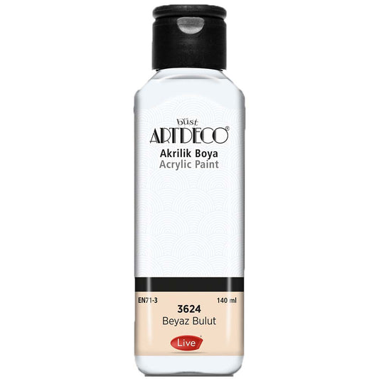 Artdeco Akrilik Boya 140ml Beyaz Bulut 3624