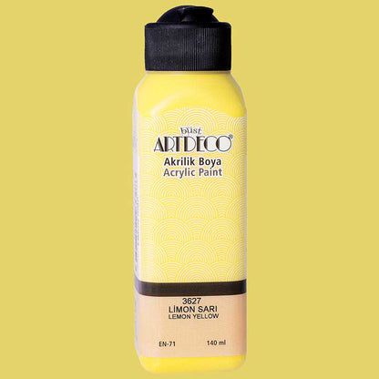 Artdeco Akrilik Boya 140ml Limon Sarı 3627