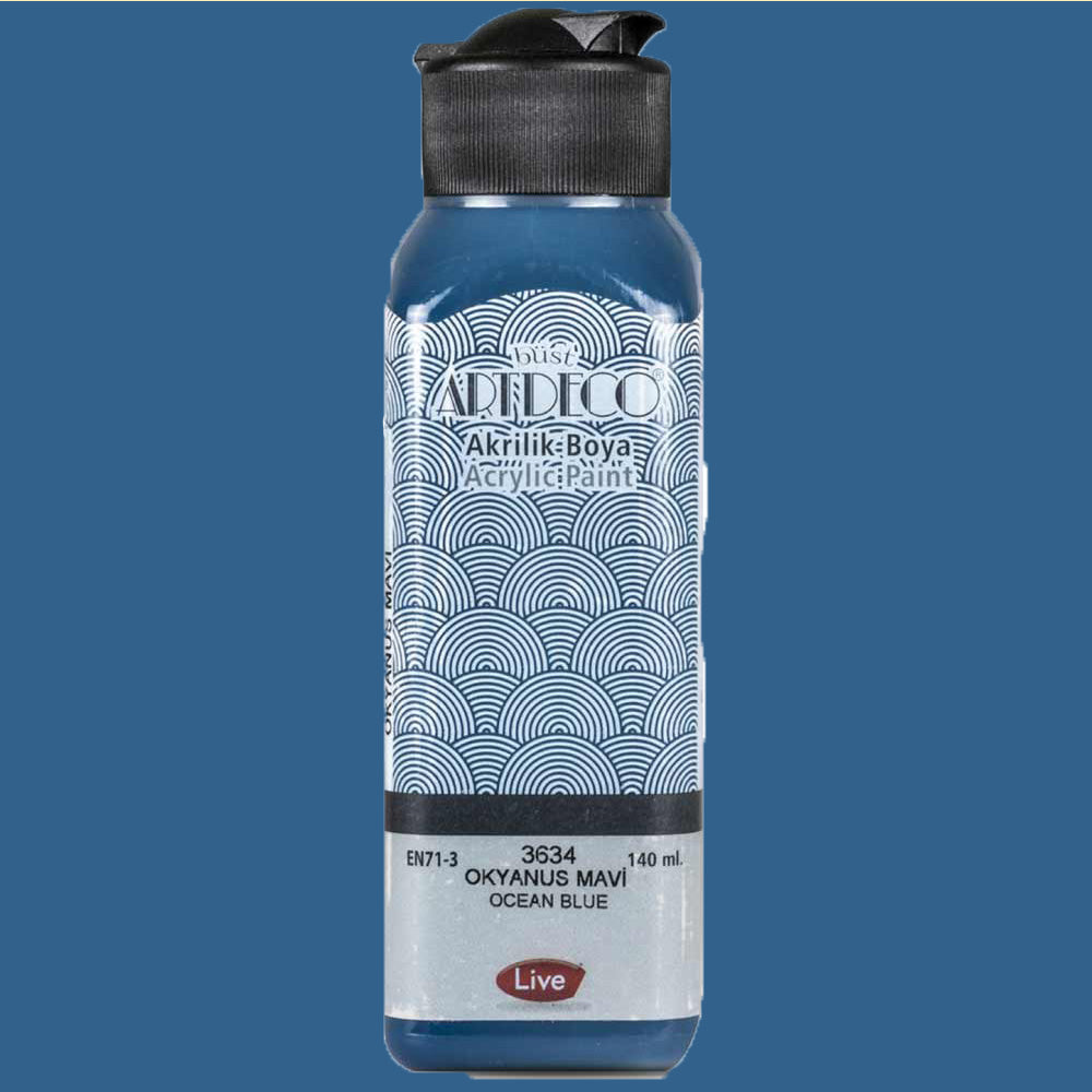 Artdeco Akrilik Boya 140ml Okyanus Mavi 3634