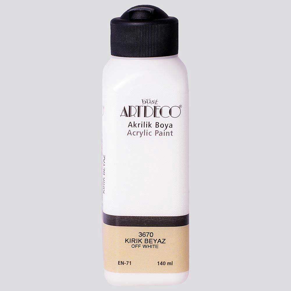 Artdeco Akrilik Boya 140ml Kırık Beyaz 3670