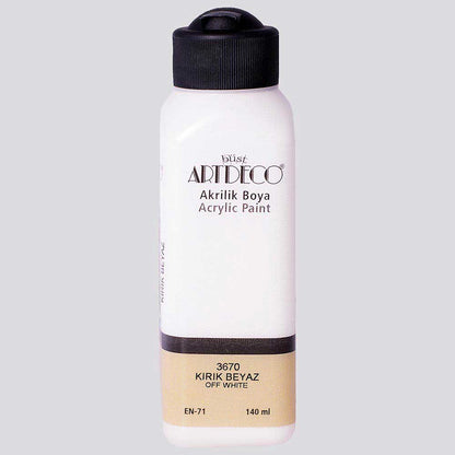 Artdeco Akrilik Boya 140ml Kırık Beyaz 3670