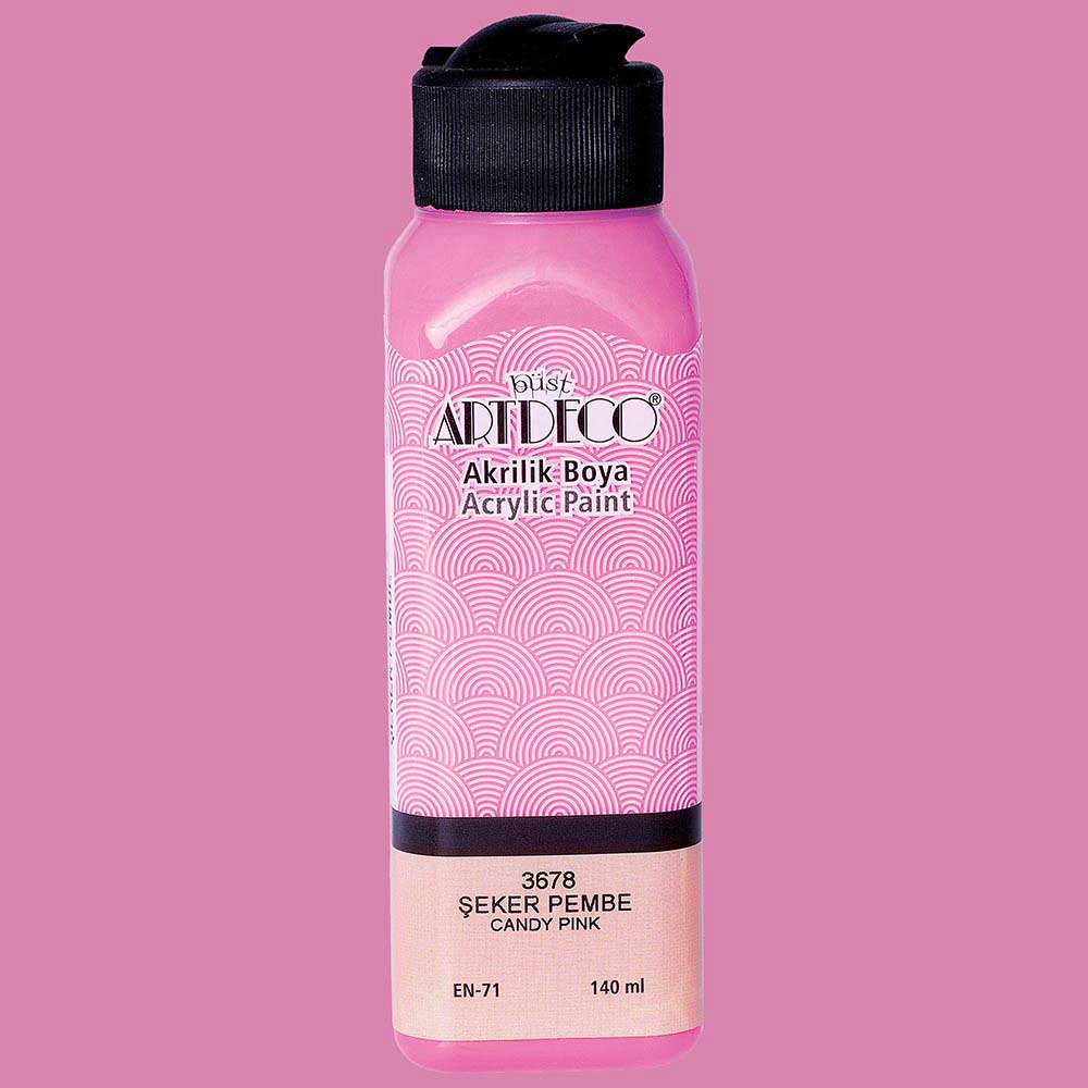 Artdeco Akrilik Boya 140ml Şeker Pembe 3678