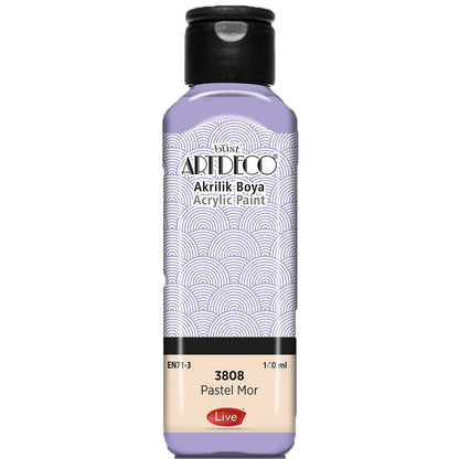 Artdeco Pastel Akrilik Boya 140ml Pastel Mor 3808